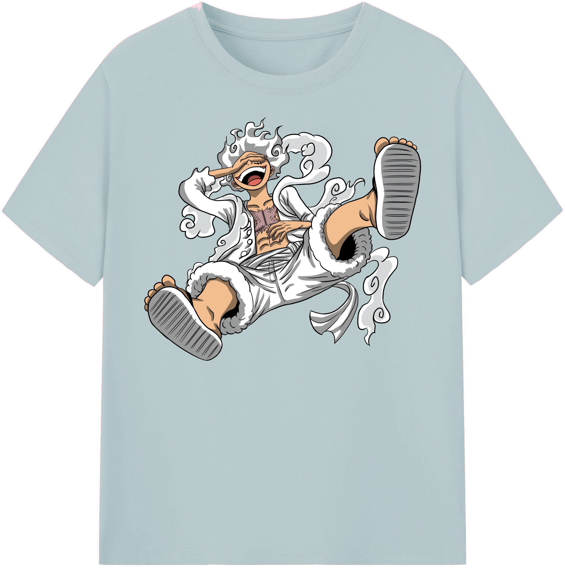 ワンピース モンキー・D・ルフィ ONE PIECE Monkey D. Luffy 綿100％半袖Tシャツ（フロントプリント）